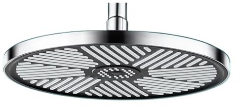 Ducha de Techo de Gran tamaño de 25 cm con Efecto Lluvia y 5 Modos de pulverización, Panel Grande, Accesorio de Ducha para baño (Plata, Ducha Superior)