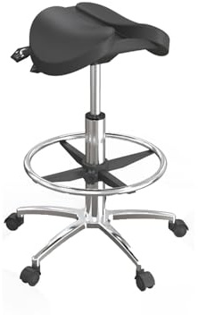 Silla en Forma de Silla de Montar, Silla de Montar ergonómica, Silla de Trabajo Ajustable en Altura, Adecuada for peluquería, masajes de Belleza, SPA, Oficina médica en el hogar