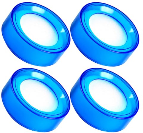 Healeved 4 St Fingerfuktare för Kontanthantering Hållbar och Svamp Vattenabsorption för Pengahantering och Kontorsbruk Transparent Blå