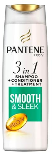 Pantene Pro-V Smooth & Sleek 3-in-1 Shampoo Plus Conditioner, for Dull and Frizzy Hair