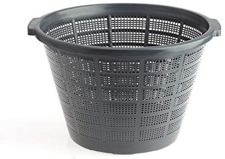Jumbo Lily Pond Plant Basket 40cm (15 Inch) Diameter For Large Pond Plants, Water Garden Pond Aquatic Plastic Mesh Slotted Plant or Lotus Flower Planter Pots for Aquaponics, Hydroponics