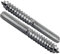 (Pack of 5 Bolts) M6 WOOD TO METAL DOWELS WALL HANGER BOLTS FURNITURE FIXING ZINC PLATED (M6 x 50mm)
