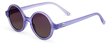 KI ET LA - WOAM - Lunettes de Soleil Ado Norme CE - Protection UV - Légères - Souples - Montures Soft Touch - Verres Fumés - Marque Française (4-6 ans, Violet)