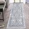 Enyhom Grau Teppich Läufer Flur 60 x 180 cm, Flauschig Weich Langer Läufer, Waschbar Kurzflor Küchenläufer, Teppichläufer für Flur Waschküche Eingang Wohnzimmer Schlafzimmer