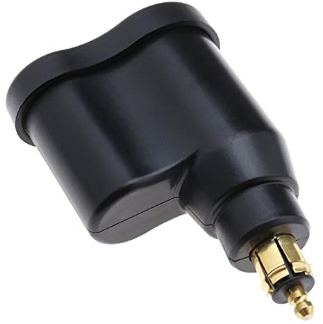Be In Your Mind Adaptador USB para Coche Encendedor de Cigarrillos Compatible con Hella DIN Enchufe Cargador USB Dual 12-24V 3.3A Adaptador de Corriente para Teléfonos Inteligentes Tabletas