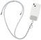 Flintronic Adjustable Universal Phone Lanyard - Cell Cord Tether for Neck, Crossbody, and Wrist - Compatible With Most Cases, Includes Keychain and Patch, Grey