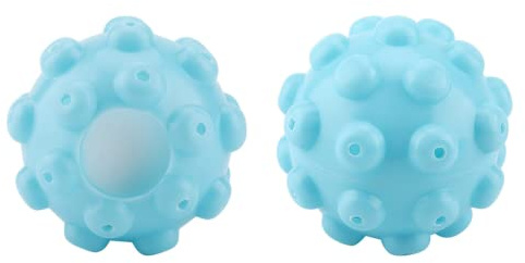 2st/set Tvättvätska Doseringsboll Torktumlare Bollar Blå PVC Återanvändbar Mr Steamy Tvätt Sköljmedel Kultillbehör