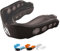 IRON FIGHTER Mundschutz Boxen für Erwachsene Schwarz/Schwarz - Anpassbare und Bequemer Gel Zahnschutz - Zahnschutz Kampfsport Englische Boxen MMA Rugby Hockey Judo Ringen Karate BJJ Kick Boxing