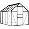 Kavolet Aluminium GewächsHaus 4.75 m² Anlehngewächshaus, 190 x 250 x 125/195 cm Wärmeisoliert Gartenhaus Treibhaus Tomatenhaus Frühbeet Pflanzenhaus, UV beständig, 4 mm Platte, Anthrazit