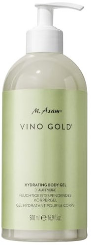 M. Asam VINO GOLD Aloe Vera Body Gel (500ml) - Erfrischendes Körpergel mit Aloe Vera, pflegt und kühlt, schnell einziehend, für jeden Hauttyp, frei von Parabenen und Mikroplastik