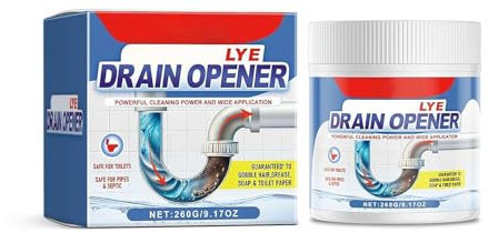 PowerfulDrain Opener, potente agente di dragaggio per tubi, polvere detergente per lavelli e scarichi, detergente PowerfulDrain Opener, detergente in schiuma per WC, multiuso, per cucina, bagno, WC (1