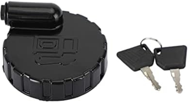 Pizgear Tapa del Tanque de Combustible y Cubierta de Aceite for retroexcavadora JCB 331/45908 331/33064 con 2 Llaves Tapa del Tanque de Combustible de la Excavadora