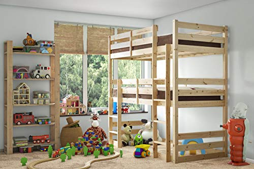 STRICTLY BEDS&BUNKS Fusion Storage Bunk Bed, 3ft Single with two 20cm Mattressess