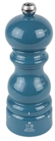 PEUGEOT - Paris Pepper Mill u'Select 15 cm - 6 Predefined Grinding Settings - Made of PEFC-Certified Wood - Made in France - Pacific Blue Lacquer Finish