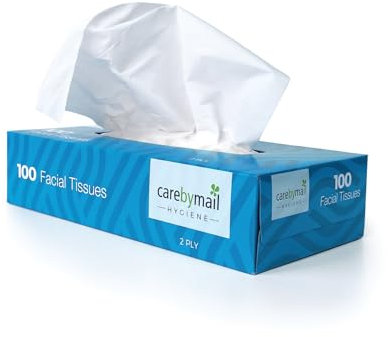 2-Ply Soft Facial Tissues, 3600 Sheets (36 Packs of 100), White Facial Tissue Box Multipack for Home, Office, Schools & Healthcare - Care by Mail Healthcare