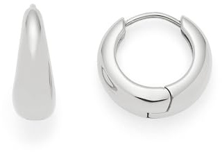 JEWELS BY LEONARDO Ciao Clothilde - Orecchini a cerchio in acciaio inox color argento opulento a forma di lacrima – Gioielli regalo da donna 025740