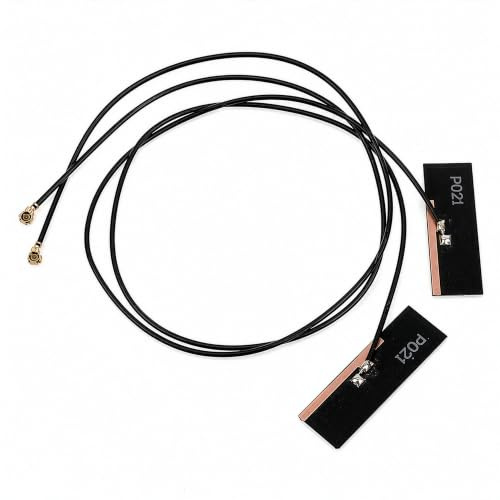 WiFi-antenn för PC, bärbar dator, stationär och moderkort | 2,4 GHz/5 GHz/6 GHz | 4:e generationen U.FL (kompatibel med MHF4 och IPEX4) kontakter på M2 Wi-Fi-kort | 2-pack 25 cm (10 tum)