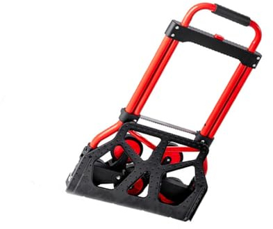 Heavy Duty Folding Hand Truck Trolley - Multi-Purpose Sack Barrow Cart with Extendable Handle for Luggage, Moving, and Office Use - Compact and Lightweight Design