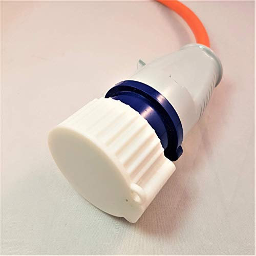 3D Cabin 16 Amp Mains Electric Plug Dust Cover For Motorhome Caravan Camping Campervan Hook Up 110v Transformer Construction Cable Protector Cap - White