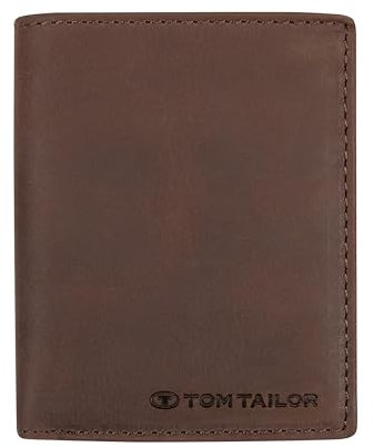 TOM TAILOR Ron Herren Geldbörse Hochformat RFID Leder Mittelgroß Braun