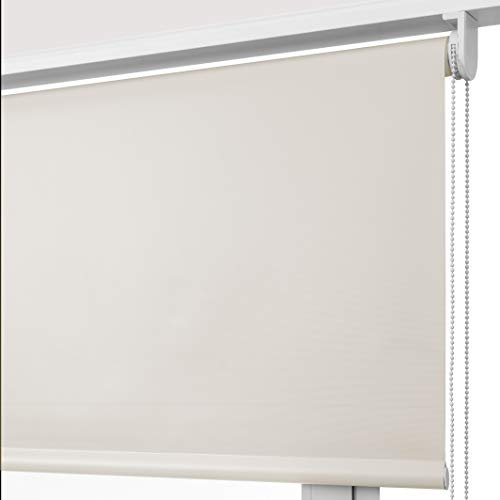 Estor Eclipse/Opaco Y TÉRMICO con Cadena de Repuesto: para Interior/Exterior/Medidas Ancho X AltoContactaremos para Ajuste sin Cargo Color: Crudo. Medidas: 120cm x 160cm