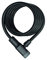 ABUS Spiralkabelschloss Primo 5510K/180 - mit SR-Halterung - Fahrradschloss aus 10 mm starkem Spiralkabel - ABUS-Sicherheitslevel 3 - 180 cm - Schwarz