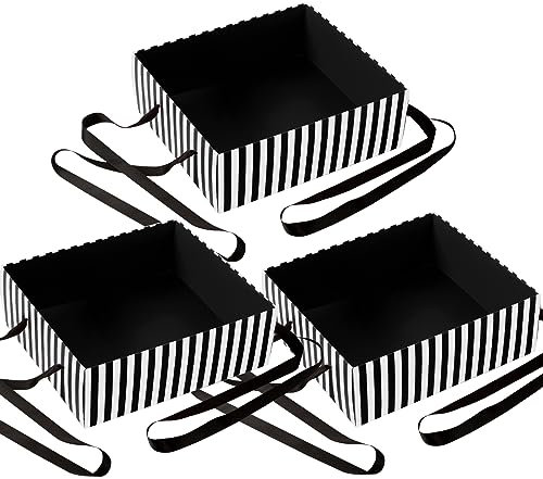 SATINIOR 3 Stück Halloween-Film-Nacht-Snack-Tablett, tragbares Snack-Tablett, Party-Tablett, Popcorn-Tablett, Snack-Tablett, Tische, 20er-Jahre-Design, Popcorn-Verkäufer, Kostüm, Karneval, Filmbedarf