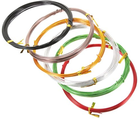 KONTONTY 6er-set Bonsai-aluminiumdraht Trainingsdrähte Für Topfpflanzen Bonsai-modellierdraht Zum Biegen Und Schneiden