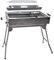 Mangal Schaschlik Kairat Grill Edelstahl rostfrei Grill mit Grillrost