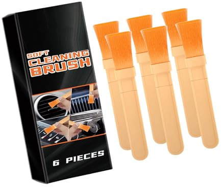 6 x Auto-Reinigungsbürsten mit weichen Borsten für sichere und effektive Fahrzeugwartung