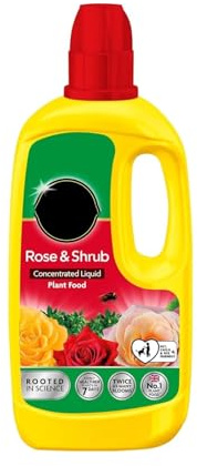 HOCHSTE® Rose & Shrub Concentrated Liquid Plant Food, Effective in Improving Plant Health and Growth, Improves the Quality & Colour of Blooms, Indoor and Outdoor Use, 800ml