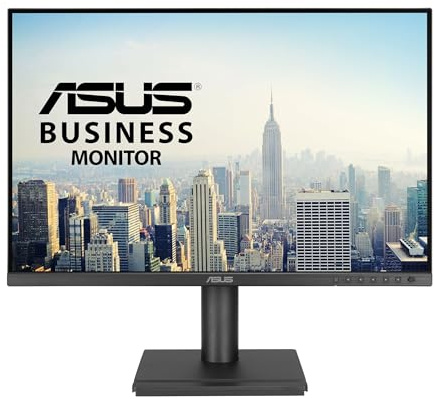 ASUS 24” Business Monitor (BE248QF) - WUXGA (1920x1200), IPS, 100Hz, Frameless, Speakers, Height Adjustable, Ergonomic Design, HDMI, Eye Care, VESA Wall Mountable, 3 yr Warranty