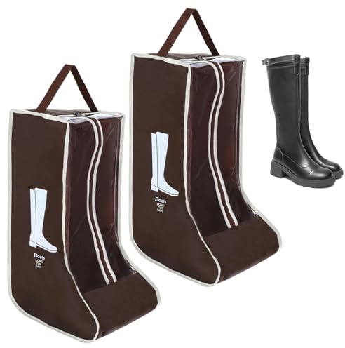 2 borse per stivali da cowboy, portatile, per stivali da viaggio, antipolvere, organizer per stivali alti
