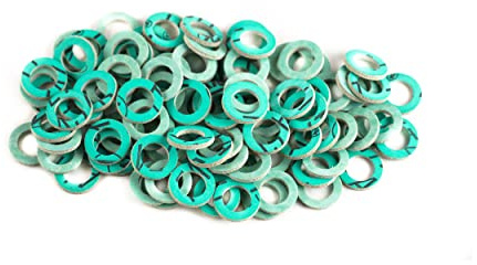 Joint Plat en Fibre 3/8 - 12/17 mm (14.5 x 9 x 2 mm) – Lot de 100 – Jusqu’à 180 °C – Pour Installations Sanitaires et de Chauffage