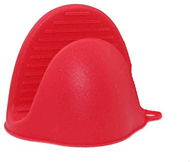 Guanti da forno in silicone per uso istantaneo in pentola o in cucina come portautensili o portabottiglie I supporti per guanti possono essere usati quando si cucina su una griglia Prese(rosso, 1pcs)