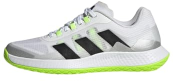 adidas Herren Forcebounce Volleyball Shoes, Cloud White/Core Black/Lucid Lemon, 40 2/3 EU