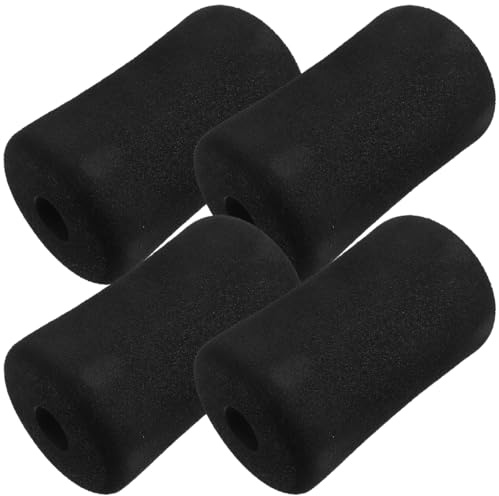 GOOHOCHY 4 fundas de esponja para entrenamiento abdominal, almohadilla de tubo de amortiguación, espuma de prensa de banco, equipo de ejercicio, almohadilla de rodillo de repuesto, equipo de fitness,