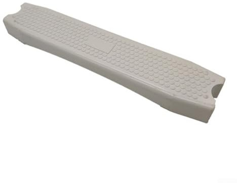 Bebykilemi Pédale d'échelle de piscine antidérapante en plastique moulé 49 cm pour piscines hors sol creusées avec support solide Blanc