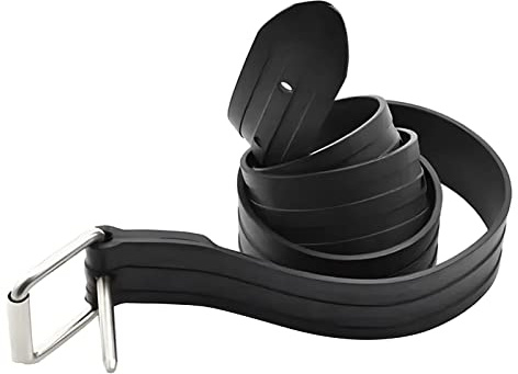 Whoasyst Cinturón de peso de goma para buceo, para buceo libre, correa de pesca ajustable