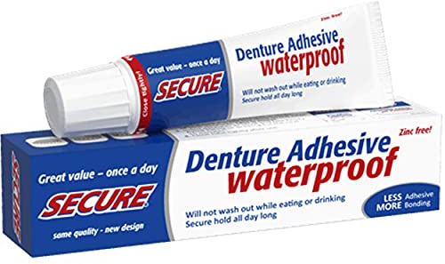 Secure Denture Adhesive Cream - Pack of 4