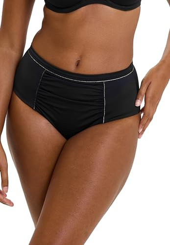 Sans Complexe - Modèle Speekaboo Shape - Bas de Maillot de Bain - Femme - 42/44 - Noir