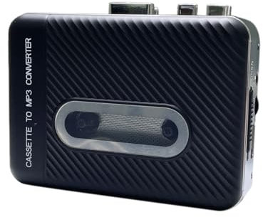 Docooler Kassettenspieler Kassetten-zu-MP3-Konverter Tragbarer Kassettenrekorder Nimmt MP3-Audiomusik über USB auf Computer Kassette zu MP3 über SD-Karte Konvertieren Sie Walkman-Kassetten in MP3