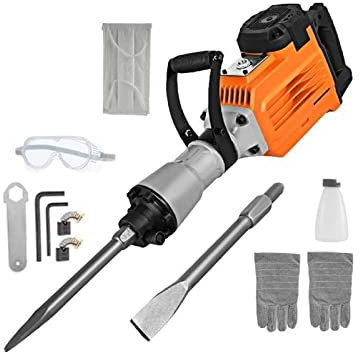 Powerful 3600W Demolition Jack Hammer Electric Tool - Ground Breaking Concrete Breaker, Impact Drill for Concrete - Multifunctional Rotary Hammer 1500W 2200W - High Performance Jack Hammer