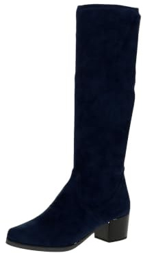 CAPRICE Bottes tendance pour femme 9-25506-41, bleu marine, taille 38 EU, Bleu marine stretch, 38 EU