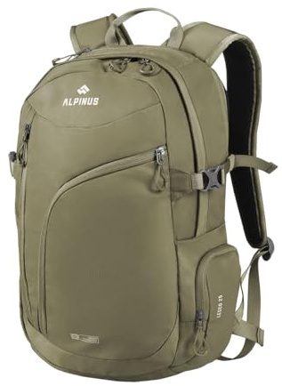 Alpinus Lecco Wanderrucksack 25L Hellgrün - Trekkingrucksack für Damen und Herren - Leicht Atmungsaktiv Wanderrucksack Herren für Outdoor Camping Wandern, Rucksack für Trekking mit Laptopfach