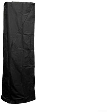 Cubierta para calentador de patio al aire libre para calentadores de tubo de vidrio cuadrado, tela Oxford impermeable 210D resistente con revestimiento plateado, ajuste de cordón resistente al viento