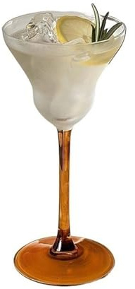 Dricksglas Martiniglas med stjälk, 6,4 oz eleganta färgade cocktailkoppar lång, Coupéglas(Bruin)