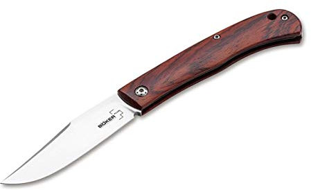 Böker Plus Slack Cocobolo Taschenmesser aus VG-10, glasfaserverstärktem Kunststoff und Holz in der Farbe Braun - 18,60 cm