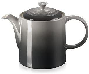 Le Creuset Grand Teapot, Enamelled Stoneware, 1.3 litres, Serves 4 Cups, Flint, 70703134440000
