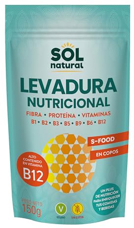 Solnatural Levadura Nutricional Con Vitamina B-12 150 G